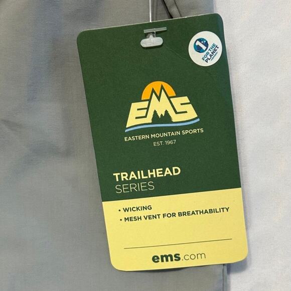 Eastern Mountain Sports Trailhead Short Sleeve Woven Shirt NWT Womens Sz XS Gray - Picture 3 of 9